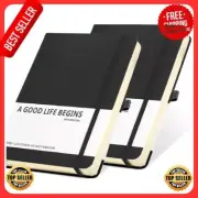 Lined Journal Notebook for Women Men 200 Pages A5 Hardcover Faux Leather Journal