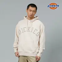 在飛比找蝦皮商城優惠-Dickies男款淺沙灰胸前品牌刺繡字母寬鬆連帽大學T|DK