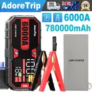 6000A Portable 12V Car Jump Starter Pack Booster Battery Charger Power Bank