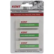 Kent PVC Free Eraser 3 Pack
