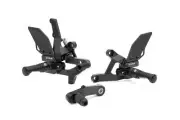 Gilles BMW M1000XR 2024 VCRGT2 Black Adjustable Rearset Kit