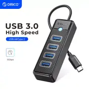 ORICO 4 Port Type C USB 3.0 Hub High Speed USB Splitter for Laptop Xbox Mouse US