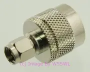 SMA Male to UHF Male Coax Connector Adapter by W5SWL