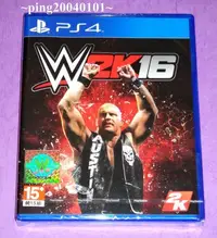 在飛比找Yahoo!奇摩拍賣優惠-☆小瓶子玩具坊☆PS4全新未拆封原裝片--WWE 2K16《