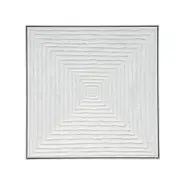 White Vortex Oil on Canvas Painting - Medium