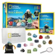 NATIONAL GEOGRAPHIC Rock & Mineral Collection - Rock Collection Box for Kids,...