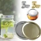 24PCS Sealing Storage Solid Caps for Regular Mouth Mason Jar Canning Lids 70mm