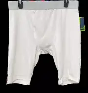 DSG mens size XL athletic compression tight fit base layer brief white $20 new