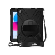 Strike Rugged Case with Hand Strap and Lanyard for Apple iPad (11th/10th Gen)