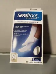 Jobst Sensifoot White XL Crew Sock 8-15 mmHg* Mild Compression (box G)