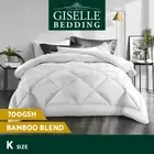 Giselle Bedding 700GSM Bamboo Microfiber Microfibre Quilt Duvet Cover King