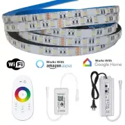 WiFi 30M 25M 20M 15M 10M RGBW 4 in 1 LED Waterproof 5050 LED Strip Light 24V