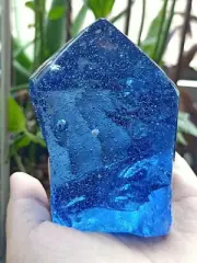 288 Grams Beautiful Tower Shape Blue Monatomic Andara Crystal B108