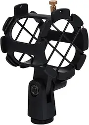 MINAOLULUS Microphone Clip Mount Vibration Mic Holder for Outdoor Use Lightweight and Durable Design for Musicians Vloggers and Podcasters