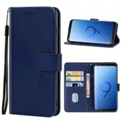 For Samsung Galaxy S9 Leather Phone Case Blue