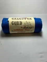 Vtg Calcutta Cord Royal Blue 70 Yds 210 Ft 5.2 Oz Washable Macrame Crochet