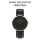 【Daniel Wellington】Classic Sheffield 爵士黑真皮錶手錶 DW00100127