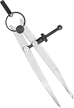 Wing Divider, Spring Wing Divider Scriber Adjustable Flat Leg Carbon Steel Divider Calipers for Leather Scribing and Marking for Woodworking, Metalworking (125mm)