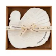 Mud Pie Mudpie Thanksgiving Turkey Cheese Plate Set New!