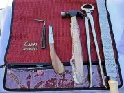 5 x FARRIER TOOL KIT/14" Horse Hoof Nippers//Double Sided Rasp/Hammer/Hoof Knife