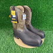 Ariat Mens WorkHog Work Boots CSA H20 400g Comp Toe Brown 10 EE Wide