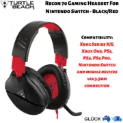 Turtle Beach Recon 70 Gaming Headset For Nintendo Switch - Black/Red