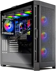 Skytech Blaze4 Gaming PC Desktop, Ryzen 7 9700X 3.8 GHz (5.5GHz Turbo Boost), NVIDIA RTX 4070 12GB GDDR6, 2TB Gen4 SSD, 16GB DDR5 RAM 5200, 750W Gold PSU, 360mm ARGB AIO, Wi-Fi, Win 11 Home