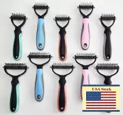 Pet Comb Dematting Grooming Dog Cat Shedding Undercoat Hair Fur Rake *USA Stock*