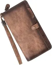 [SLEDEZ] Punk Wallet Europe and The United States Wallet Men's Long Section Leather Retro Money Clip(Colour 1)