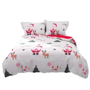 Santa Snow Ultra Soft Duvet Doona Cover Set Vary Size