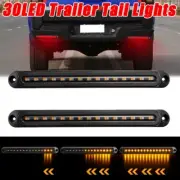 2x Tray Back Ute 30LED Tail Lights Flowing Turn Signal Slim Strip Truck Trailer