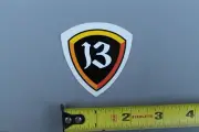 Burton Snowboards 13 Sheild Red OG Snow 90's SNB6C Vintage Snowboarding STICKER