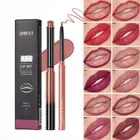 2Pcs Lip Liner Lipgloss Set Waterproof Matte Liquid Lipstick Long Lasting 。
