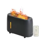Essential Oil Aroma Diffuser And Remote 240Ml Flame Fire Humidifier