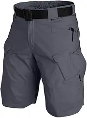 [BLEXX] Men Tactical Shorts - Outdoor Waterproof Wear Resistant Cargo Shorts Quick Dry Multi Pocket Plus Size Hiking Pants
