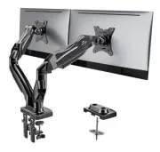 Dual Monitor Stand - Full Adjustable Monitor Desk Mount Swivel Vesa Bracket