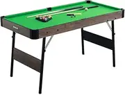 48”Portable Billiard Tables, Foldable Billiards Game Tables with Full Set Billiard Tables Accessories, Indoor and Outdoor Games for Whole Family Number Use, Suitable for Game Room Bar Office