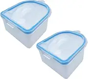 2Pcs Nail Soaking Bowl, Acetone Proof, Blue, Soak off Gel Polish Remover, Salon & Home Use