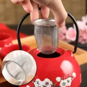 Teapot Infuser Silver Mesh Safe Density Tea Strainer Herb Tea Making Tools N62AU