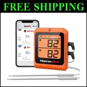 Rechargeable Bluetooth Meat Thermometer with Dual Probes - Perfect for Grilling