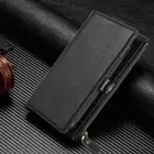 Samsung Note20/S10+ Zip Leather Wallet Case For Men&Husband,Removable Case Card