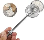 Silver 304 Stainless Steel Flour Powder Filter Spoon, Baker Dusting Wand For Sugar Flour Spices, Flour Sugar Powder Spoon Kitchen Tools, Baking Sifters Baking Tools and Accessories, Baking Sifters