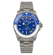 Oceaneva Men's Deep Marine Explorer GMT Watch 1250M Ceramic TITANIUM