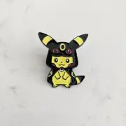 Pokemon Pikachu UMBREON Poncho Enamel Pin Eevee