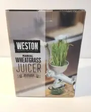 Weston Manual Wheatgrass Juicer Extraction Heavy-Duty Juicer At Home New in Box