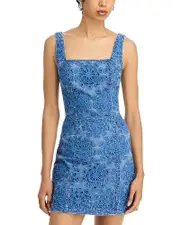 Alice and Olivia Maryann Floral Cutout Dress