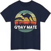 [Generic] Australia G'Day Mate Funny Kangaroo Australian Vintage Flag Pride Gift Unisex Shirt Women Men