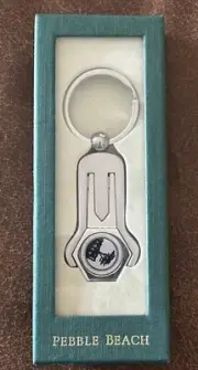 Pebble Beach 1919 Golf Divot Repair Tool Ball Marker Keychain NIB