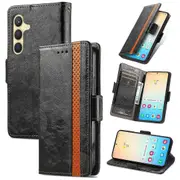 Phone Case For Samsung Galaxy S25, Leather Wallet Stand Phone Cover