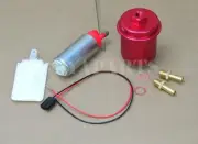 255LPH In-Tank Fuel Pump & RED Cleanable Filter Kit for Honda Civic EF EG EK (for: Honda)